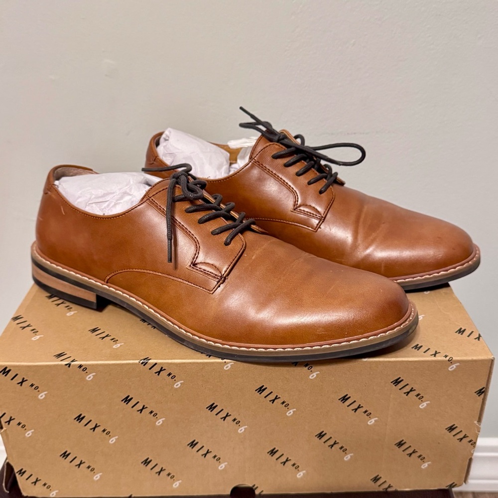Mix No. 6 Men's Tan Leather Oxfords